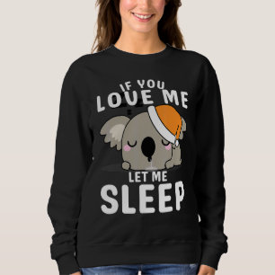 Sweatshirt Koala Endormi Idée de Drôle Animal Pour Qui Aime