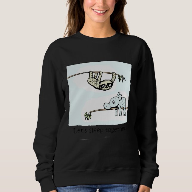 Sweatshirt Koala Et Sloth Dorment Ensemble (Devant)