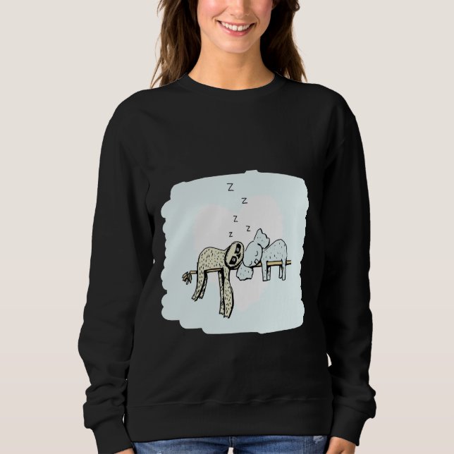 Sweatshirt Koala Et Sloth Dormissent (Devant)