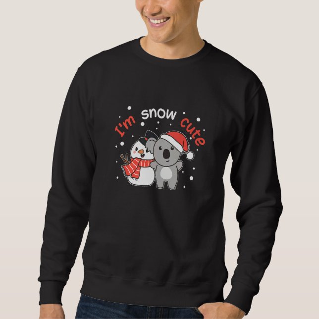 Sweatshirt Koala I'm Snow Cute Snowman Snow Pun   (Devant)