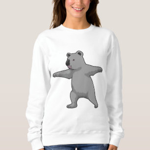 Sweatshirt Koala ours au Yoga Fitness
