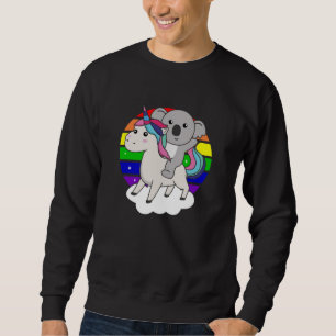 Sweatshirt Koala Sur Unicorn Rainbow Animals Cute Koalas