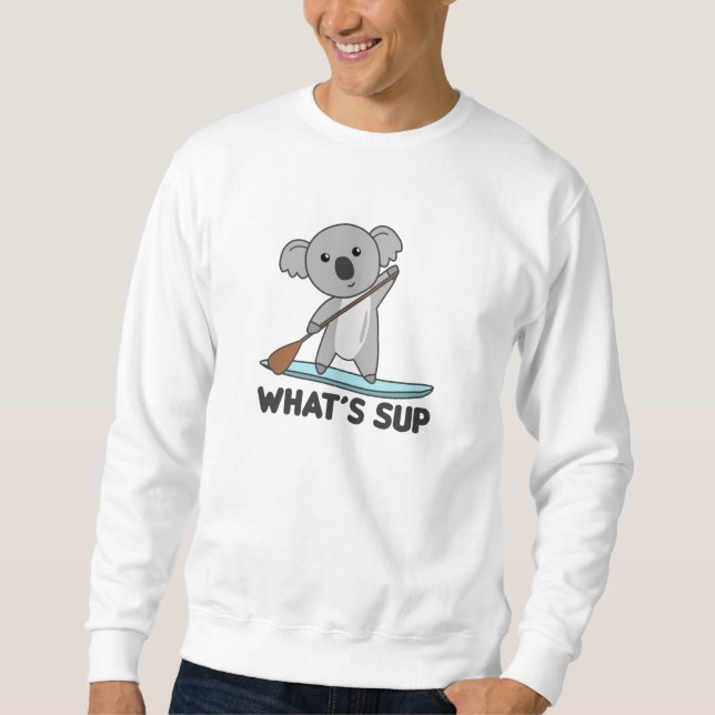 Sweatshirt Koala Whats Sup Team Funny Koalas Paddle (Devant)