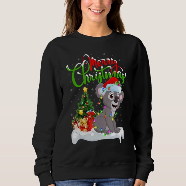 Sweatshirt Koala   Xmas Decorations Santa Koala Christmas (Devant)