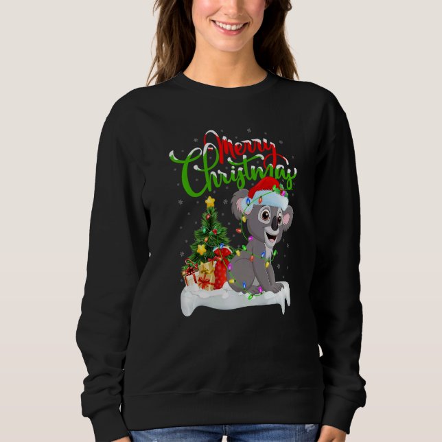 Sweatshirt Koala  Xmas Decorations Santa Koala Christmas (Devant)