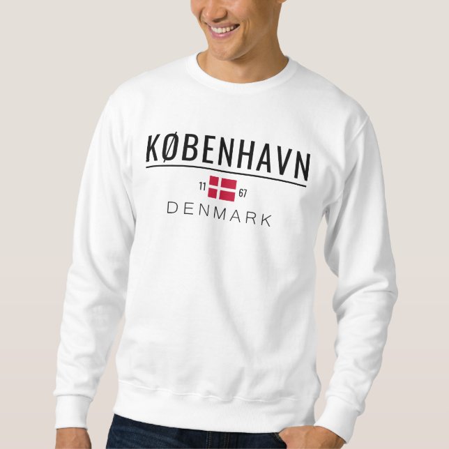 Sweatshirt København (Copenhague) Danemark 1167 (Devant)