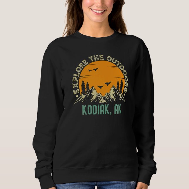 Sweatshirt Kodiak Alaska  Explorer le plein air (Devant)