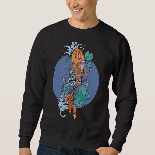 Sweatshirt Koi Carp Poisson Ornemental Japonais Idée de poiss (Devant)