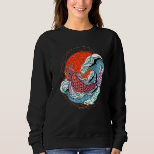 Sweatshirt Koi Poisson Carpe Nishikigoi Japon Culture japonai
