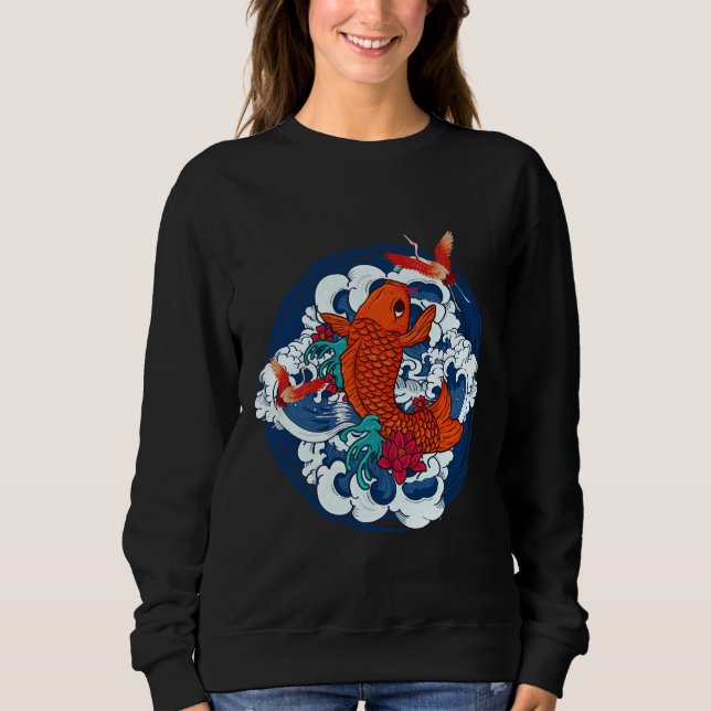 Sweatshirt Koi Poisson japonais (Devant)