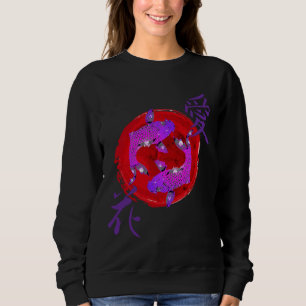 Sweatshirt Koi Poisson Papillon Nishikigoi Japonais Japon amo