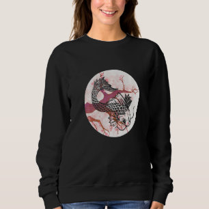 Sweatshirt Koi Sakura Arbre Prospérité fleurs de cerisiers ja