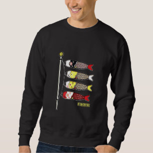 Sweatshirt Koinobori Japonais Carpe Koi Flying Fish Windsocks