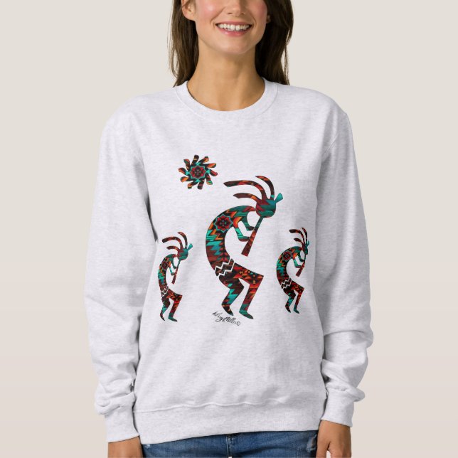Sweatshirt Kokopelli Sud-Ouest Jouant Le T-Shirt Flute (Devant)
