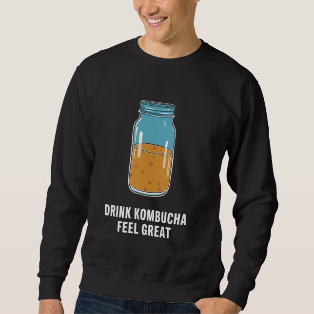 Sweatshirt Kombucha Avantages Brewer Maker Thé Lover 3 (Devant)