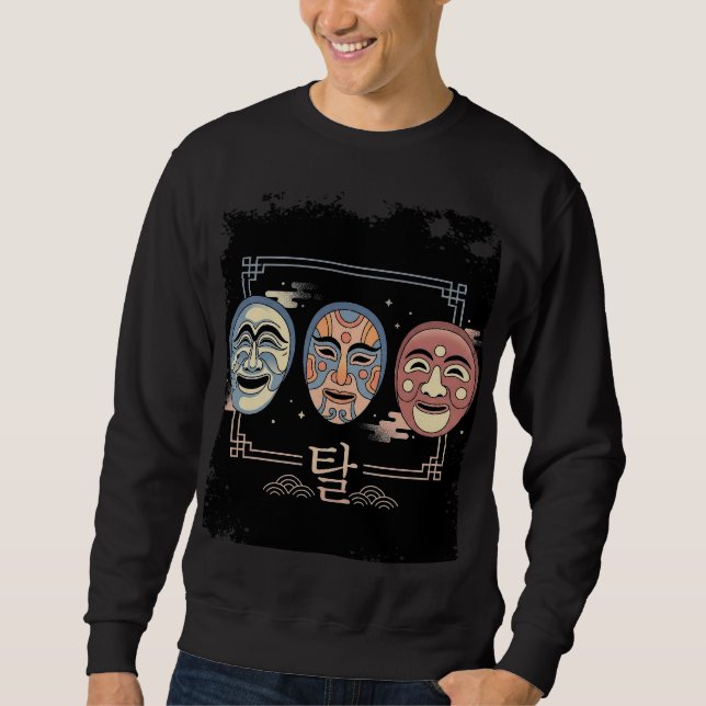 Sweatshirt Korean Traditional Masks (Tal) (Devant)