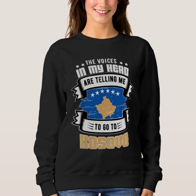 Sweatshirt Kosovo Dans Ma Tête (Devant)