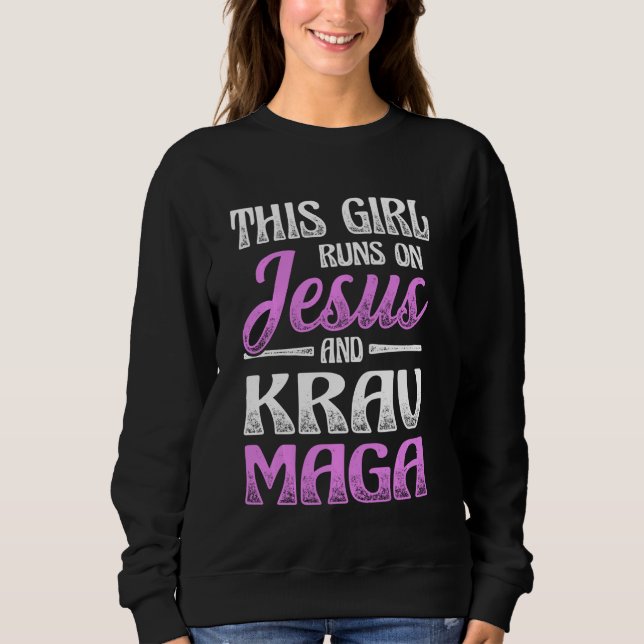 Sweatshirt Krav Maga For Pro Fighter Krav Maga Beginner Marti (Devant)