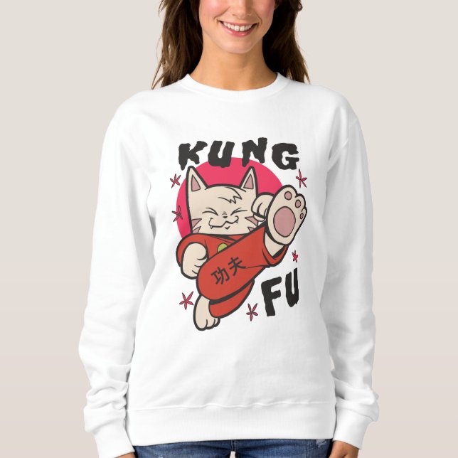 Sweatshirt Kung Fu Cat (Devant)
