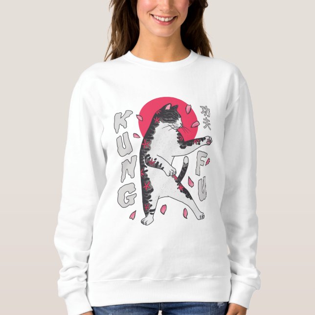 Sweatshirt Kung Fu Cat (Devant)