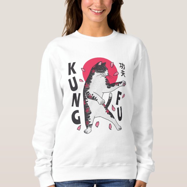 Sweatshirt Kung Fu Cat (Devant)