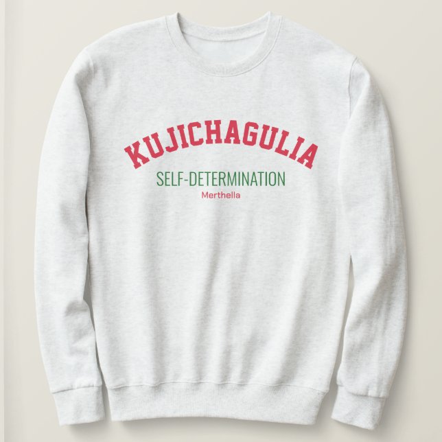 Sweatshirt Kwanzaa KUJICHAGULIA Autodétermination (Design devant)