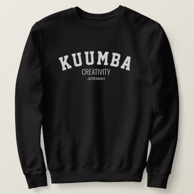 Sweatshirt Kwanzaa KUMBA Créativité personnalisée (Design devant)