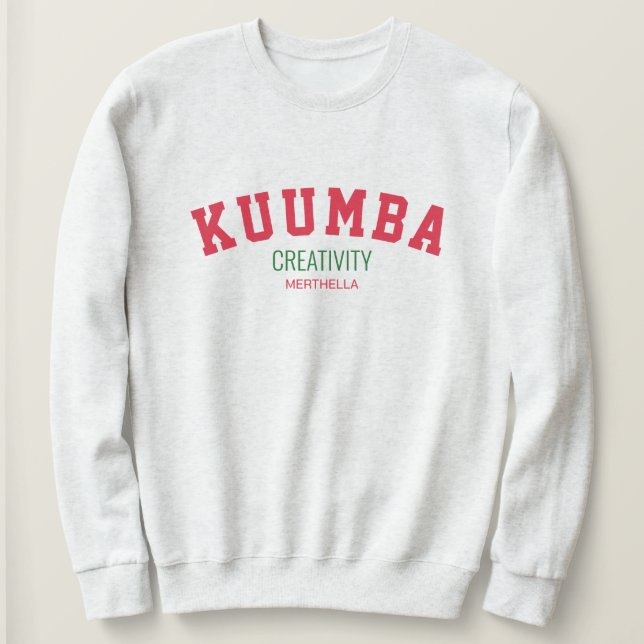 Sweatshirt Kwanzaa KUUMBA Créativité Personnalisée (Design devant)