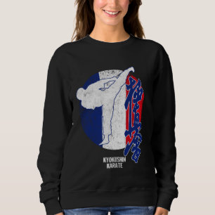 Sweatshirt Kyokushin France Karate Drapeau français Kyokushin