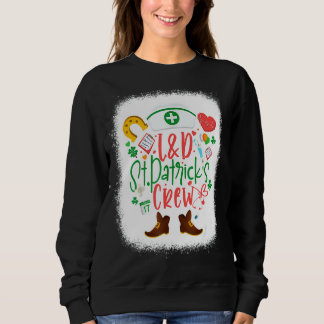 Sweatshirt L D St patrick Infirmière Équipage St Patrick Jour