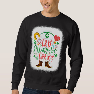 Sweatshirt L D St patrick Infirmière Équipage St Patrick Jour