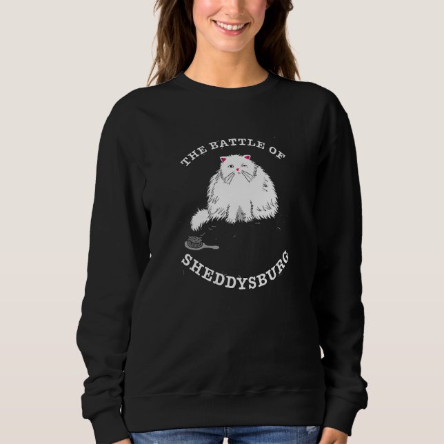 Sweatshirt La Bataille De Sheddysburg (Chat Blanc) (Devant)