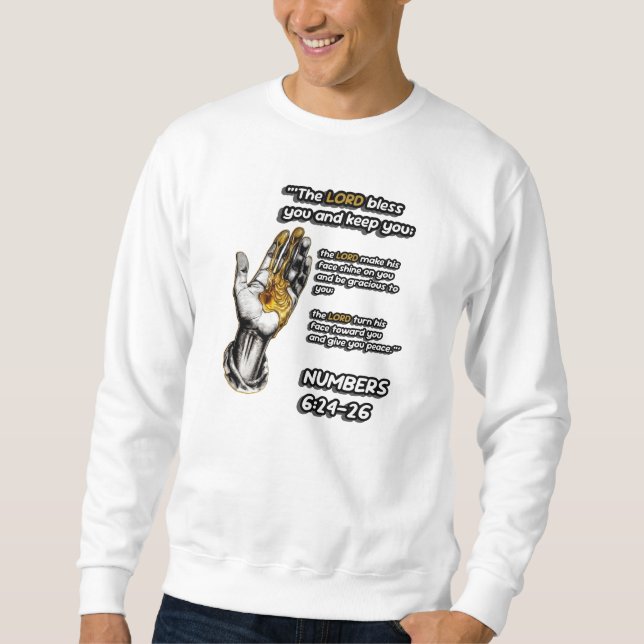Sweatshirt La Bénédiction- Le SEIGNEUR - Chrétien (Devant)