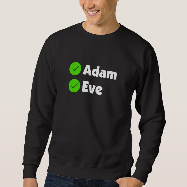 Sweatshirt La Bible Chrétienne La Foi Adam Et Ève Religieux (Devant)