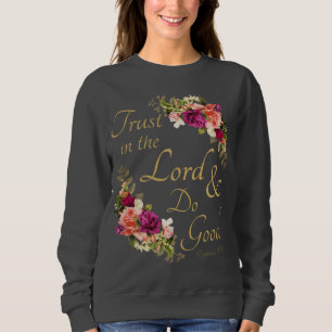 Sweatshirt La Bible chrétienne Verse : Faire confiance au Sei