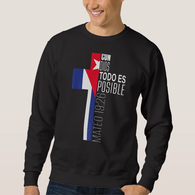 Sweatshirt La Bible Religieuse Espagnole Chrétienne Versets C (Devant)