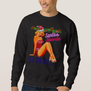 Sweatshirt La blague cochonne préférée du Père Noël Ho Ho Ho