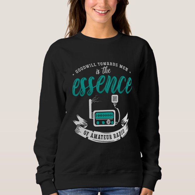 Sweatshirt La Bonne Volonté Pour Les Hommes Est Amateur Radio (Devant)