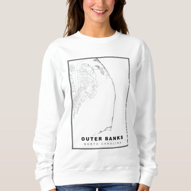 Sweatshirt La carte des Outer Banks (Devant)