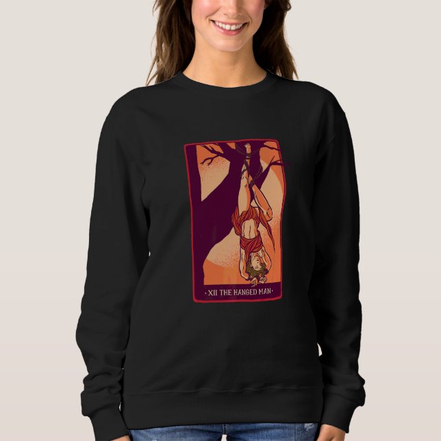 Sweatshirt La carte du Pendu du Tarot   (Devant)