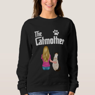 Sweatshirt La Catmère Amateur de Chat Siamois Mère de Chat Dr