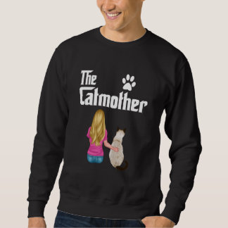 Sweatshirt La Catmère Amateur de Chat Siamois Mère de Chat Dr
