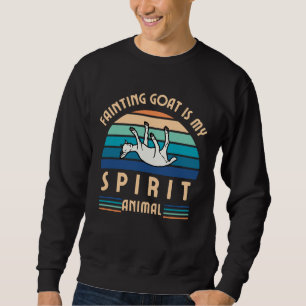 Sweatshirt La chèvre évanouie est mon Esprit Animal
