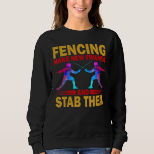 Sweatshirt La Clôture Fête De Nouveaux Amis Et Les Stab
