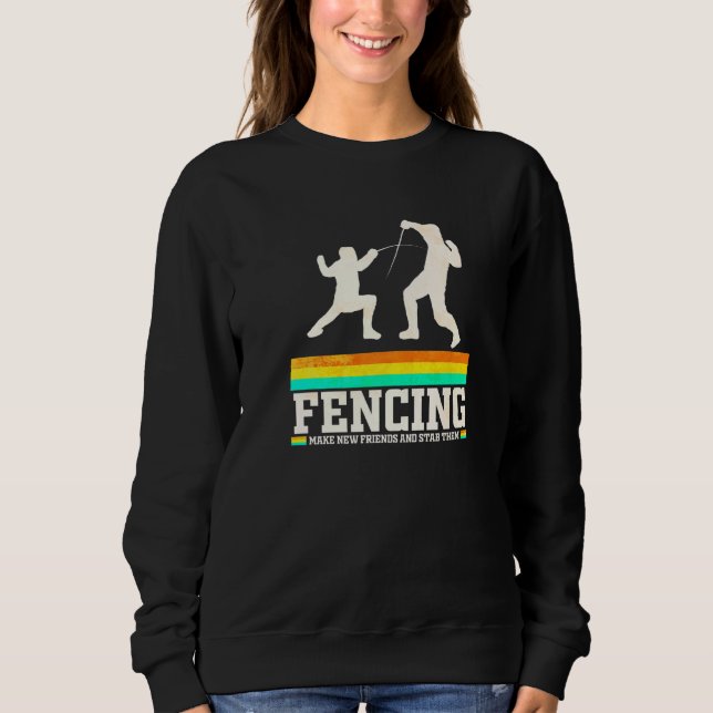 Sweatshirt La Clôture Fête De Nouveaux Amis Et Les Stab (Devant)