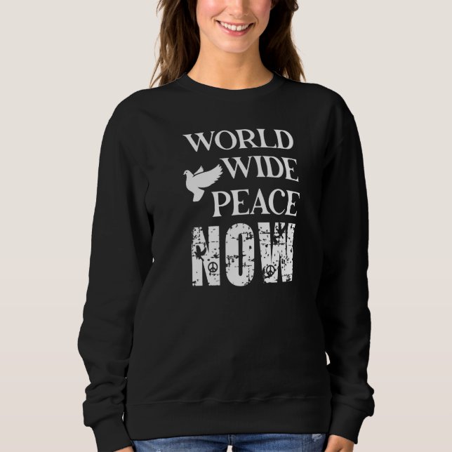 Sweatshirt La colombe du monde de la paix (Devant)