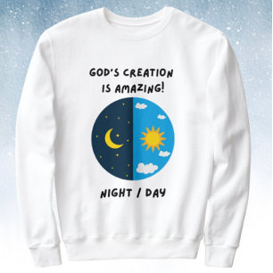 Sweatshirt La création de Dieu jour et nuit