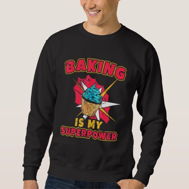 Sweatshirt La Cuisine Est Mon Chef De Superpuissance La Cuisi (Devant)