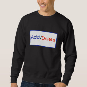 Sweatshirt La cyber-typographie sociale drôle design mignon
