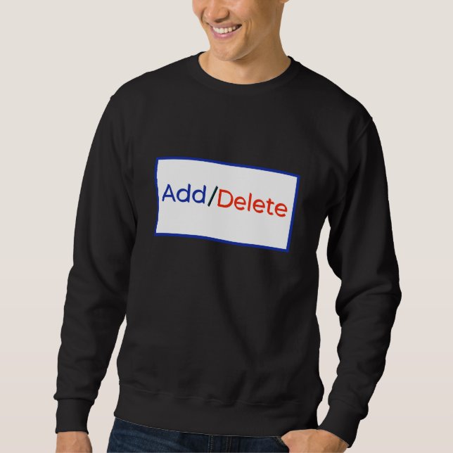 Sweatshirt La cyber-typographie sociale drôle design mignon (Devant)